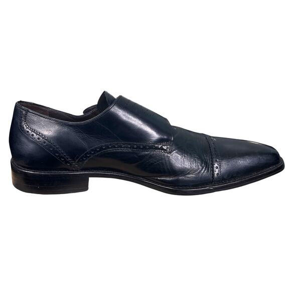 Vintage Mezlan Double Monk Strap Black Leather Dress Shoe Size US 11 main image 9